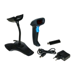 LINK LKLET10 LETTORE CODICI A BARRE WI-FI LASER 1D CON RICEVITORE USB E SUPPORTO