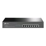 TP-LINK TL-SG1008MP 8 PORT GIGABIT POE SWITCH NON GESTITO GIGABIT ETHERNET (10/100/1000) NERO SUPPORTO POWER OVER ETHERNET (POE)