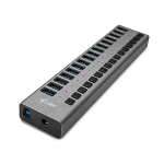 I-TEC U3CHARGEHUB16 CARICABATTERIE PER DISPOSITIVI MOBILI 16 PORTE USB 90 W INTERNO GRIGIO