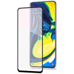 CELLY SAMSUNG GALAXY A80 PROTEGGI SCHERMO IN VETRO TEMPERATO COLORE TRASPARENTE/NERO