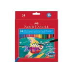 FABER CASTELL RED RANGE PASTELLI ACQUARELLABILI 3.3 mm COLORI ASSORTITI CONF. 24 Pz.