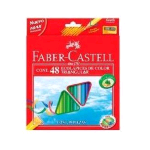 FABER CASTELL ECO PASTELLI TRIANGOLARI 3 mm COLORI ASSORTITI CONF. 48 Pz.