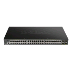 D-LINK DGS-1250-52XMP SWITCH DI RETE GESTITO L3 48 x 10/100/1000 (PoE) + 4 x 10 Gigabit SFP+ PoE (370 W)