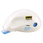 UHU COMPACT CORRETTORE A NASTRO 5MM X 10MT COLORE FUSTO BIANCO 