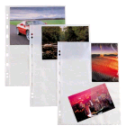 SEI ROTA ATLA BUSTE PORTA FOTOGRAFIE CON FORATURA UNIVERSALE IN PP LISCIO CM 21X2.97 A4 8 SPAZI CM 10X15 TRASPARENTE CONF 10 Pz.