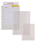 SEI ROTA ERCOLE BUSTE CON FORATURA UNIVERSALE IN PVC LISCIO CM 21X29.7 A4 TRASPARENTE CONF 25 Pz.