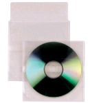SEI ROTA INSERT BUSTE PORTA CD/DVD IN PP CM 12X12.5 CON PATELLA TRASPARENTE CONF 25 Pz.