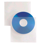 SEI ROTA SOFT BUSTE PORTA CD/DVD IN PP CM 12X12.5 TRASPARENTE CONF 25 Pz.