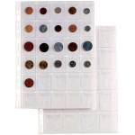 SEI ROTA ERCOLE BUSTE PORTA MONETE CON FORATURA UNIVERSALE IN PVC LISCO CM 21X29.7 A4 20 TASCHE DA CM 5X5.5 TRASPARENTE CONF 10 PZ.
