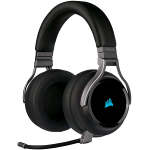 CORSAIR VIRTUOSO RGB CUFFIE GAMING WIRELESS 7.1 SURROUND CARBONIO