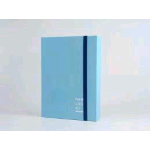 BREFIOCART NEW COLOR CARTELLE C/ELASTICO PIATTO IN CARTONCINO PLASTIFICATO 250X350MM A4 DORSO 7CM COL. AZZURRO