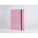 BREFIOCART NEW COLOR CARTELLE C/ELASTICO PIATTO IN CARTONCINO PLASTIFICATO 250X350MM A4 DORSO 7CM COL. ROSA