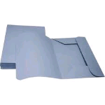 BREFIOCART MANILLA CARTELLINE 3 LEMBI IN CARTONCINO 190 GR 250X330MM COL. AZZURRO CONF 50 Pz.