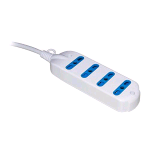 NILOX MULTIPRESA 4 POSTI BIPASSO SPINA ITALIANA BIANCO
