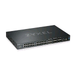 ZYXELXGS4600-32-ZZ0102F SWITCH GESTITO L3 24 x 10/100/1000 + 4 x combo Gigabit SFP + 4 x 10 Gigabit SFP+ NERO MONTABILE SU RACK