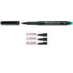 FABER CASTELL MULTIMARK MARCATORE PERMANENTE NERO PUNTA CONICA 0.40 mm CONF 10 Pz.