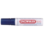SNOWMAN 500 JUMBO MARCATORE PERMANENTE BLU PUNTA A SCALPELLO 2/12 mm CONF 12 Pz. 