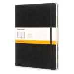MOLESKINE TACCUINO COPERTINA RIGIDA EXTRA LARGE 19X25 cm RIGHE 96 FOGLI COL. NERO