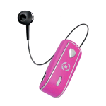 CELLY BHSNAILPK AURICOLARE RIAVVOLGIBILE BLUETOOTH ROSA