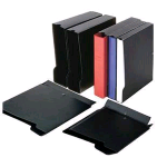 SEI ROTA CUSTODIA PER RACCOGLITORI AD ANELLI DA 80MM IN COLPAN 300X220MM DORSO 8CM COL. NERO