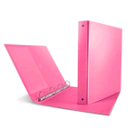 SEI ROTA NETTUNO RACCOGLITORE 4 ANELLI TONDI 30MM IN STRATOPAN 220X300MM A4 DORSO 3CM COL. ROSA