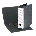 ESSELTE DELSOLINE G13 REGISTRATORE FORMATO COMMERCIALE 230X300X80 mm COL. BIANCO/GRIGIO CONF 6 Pz.