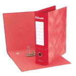 ESSELTE ESSENTIAL G73 REGISTRATORE FORMATO COMMERCIALE 230X300X80 mm COL. ROSSO CONF 6 Pz.