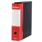 ESSELTE OXFORD G85 REGISTRATORE FORMATO PROTOCOLLO 230X330X80 mm COL. ROSSO CONF 6 Pz.