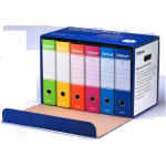 ESSELTE OXFORD G85 BOX REGISTRATORI FORMATO PROTOCOLLO 230X330X80 mm COL. ASSORTITI CONF 6 Pz.
