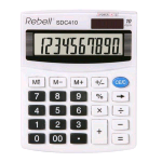 REBELL SDC410 CALCOLATRICE DA TAVOLO 10 CIFRE COL. BIANCO