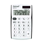 REBELL SHC312BK CALCOLATRICE TASCABILE 12 CIFRE COL. NERO
