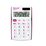 REBELL SHC312RD CALCOLATRICE TASCABILE 12 CIFRE COL. ROSSO