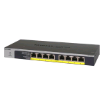 NETGEAR GS108LP SWITCH 8 PORTE NON GESTITO GIGABIT ETHERNET (10/100/1000) NERO, GRIGIO 1U SUPPORTO POWER OVER ETHERNET (POE)