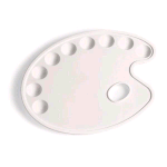 LEBEZ TAVOLOZZA IN PLASTICA 10 SCOMPARTI 28X21.5 CM COL. BIANCO