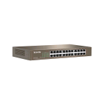 TENDA TEF1024D SWITCH NON GESTITO 24 PORTE FAST ETHERNET 10/100 IN METALLO MONTABILE A RACK