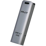 PNY ELITE STEEL 64GB USB 3.1 ACCIAIO