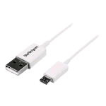STARTECH CAVO MICRO USB 2.0 Micro-USB Tipo B (M) a USB (M) 1 MT BIANCO