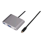 NILOX NX080200123 CAVO DI INTERFACCIA E ADATTATORE USB3.1 VGA USB3.1A TYPE-C SIVLER