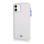 CELLY APPLE iPHONE 11 COVER IN TPU CON RETRO OPACO TRASPARENTE E TASTI IN COLORI A CONTRASTO BIANCO