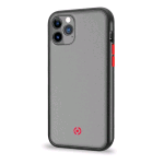 CELLY APPLE iPHONE 11 PRO COVER IN TPU  CON RETRO OPACO TRASPARENTE E TASTI IN COLORI A CONTRASTO BLACK