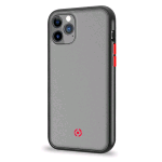 CELLY VOLCANO1002BK APPLE iPHONE 11 PRO MAX COVER IN TPU  CON RETRO OPACO TRASPARENTE E TASTI IN COLORI A CONTRASTO BLACK