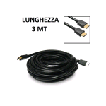 VULTECH CAVO HDMI A HDMI V 1.4 HIGH SPEED CON ETHERNET MASCHIO-MASCHIO 3 MT NERO
