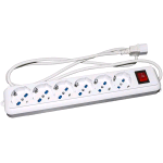 LINK LKMP06C MULTIPRESA PER GRUPPI DI CONTINUITÀ CON 6 PRESE TRIPOLARI 10/16A A SPINA IEC C13