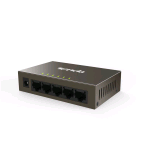 TENDA TEF1005D SWITCH 5 PORTE LAN 10/100MBPS PLUG AND PLAY STRUTTURA IN ACCIAIO GRIGIO