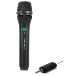 MAJESTIC MIC-601W MICROFONO WIRELESS UHF CON RICEVITORE RICARICABILE NERO