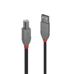 LINDY CAVO USB 2.0 ANTHRA LINE TIPO A MASCHIO A B MASCHIO DOPPIA SCHERMATURA GUSCIO IN PVC 3 MT