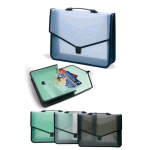 NIJI CARTELLA PORTA DOCUMENTI IN PP DOPPIO SCOMPARTO 29X36X3 CM TRASPARENTE