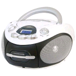 MAJESTIC BOOM BOX LETTORE CD MP3 USB NERO/BIANCO