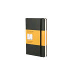 MOLESKINE TACCUINO CLASSIC POCKET 130X210 mm CON ELASTICO QUADRETTI 5M 192 FOGLI 70 GR COPERTINA MORBIDA NERO