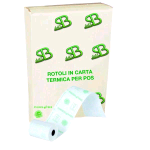SA.BA.CART ROTOLO SABAPLUS PHENOL FREE LONG LIFE FSC IN CARTA TERMICA X POS MM57X16MT ANIMA 12 mm CONF 10 Pz.